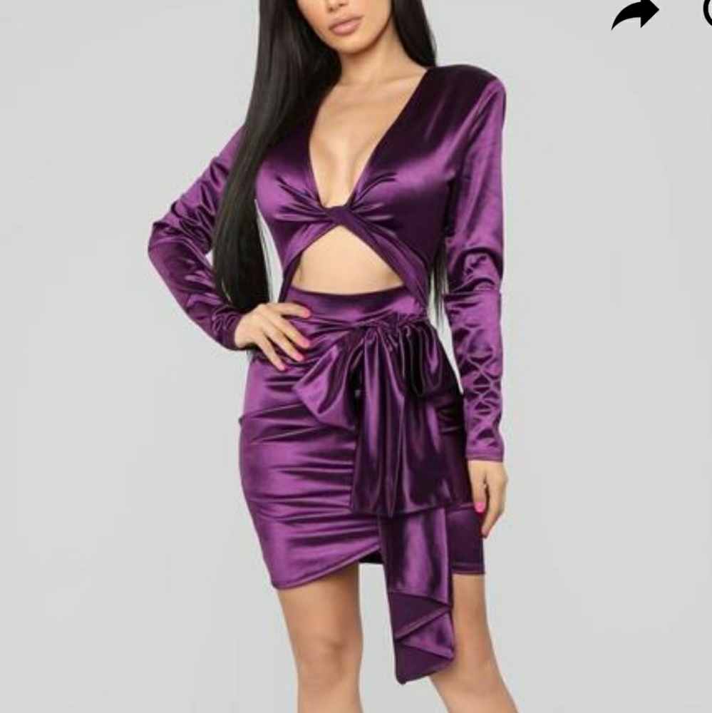 Purple Mini dress